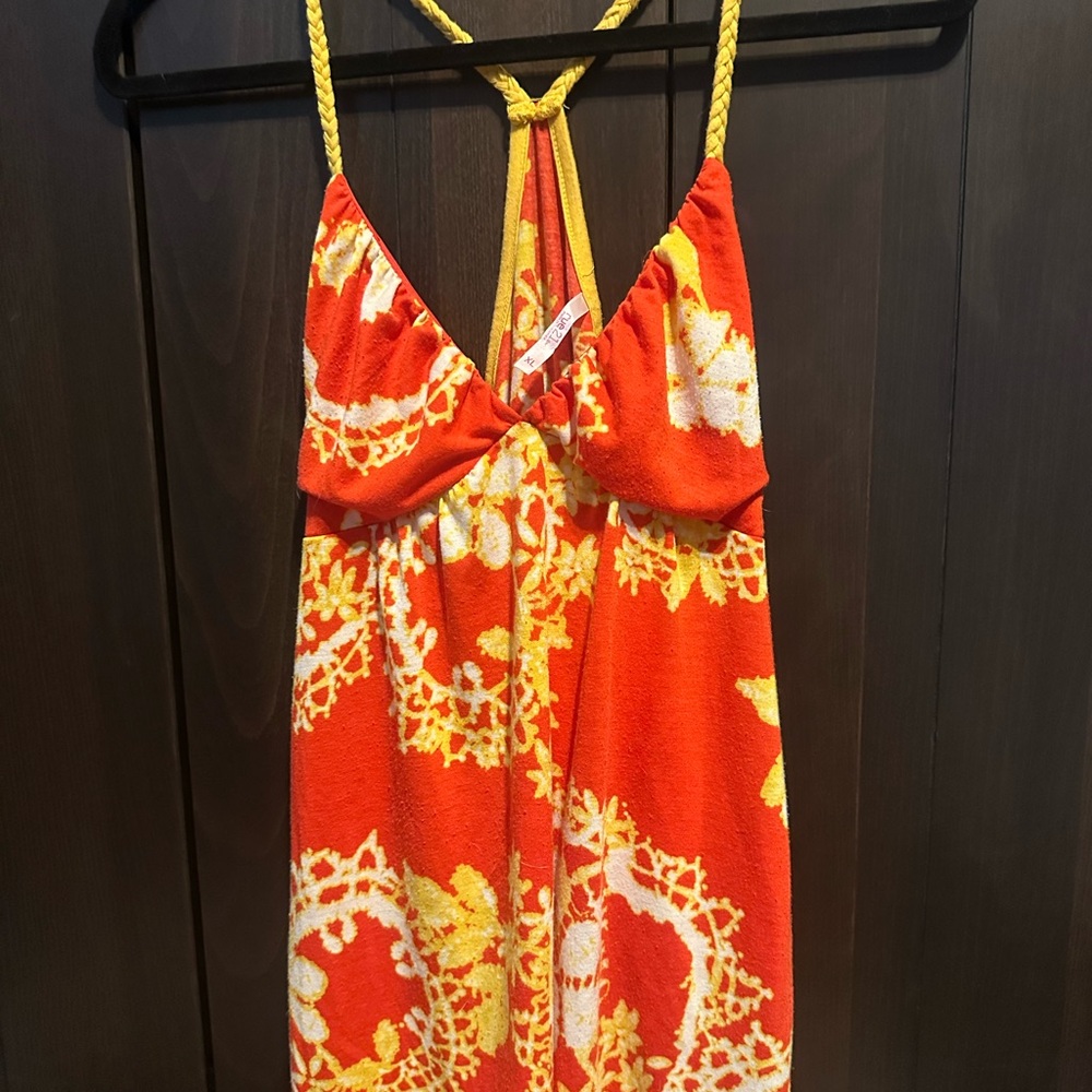 Rue21 Orange and Yellow Tank Top